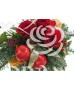 Aranjament floral de iarna cu trandafiri
